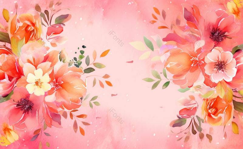 黄色花丛卡通手绘场景,插画/手绘图,插画/手绘图库,插画/手绘图下载,插画/手绘